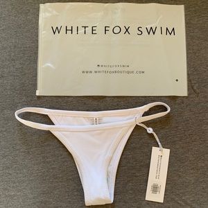 White Fix Boutique Sofia bottoms white rib
